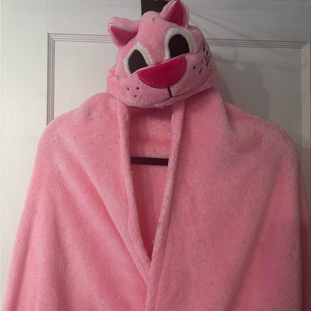 Pink Cat Kids Pajama Robe